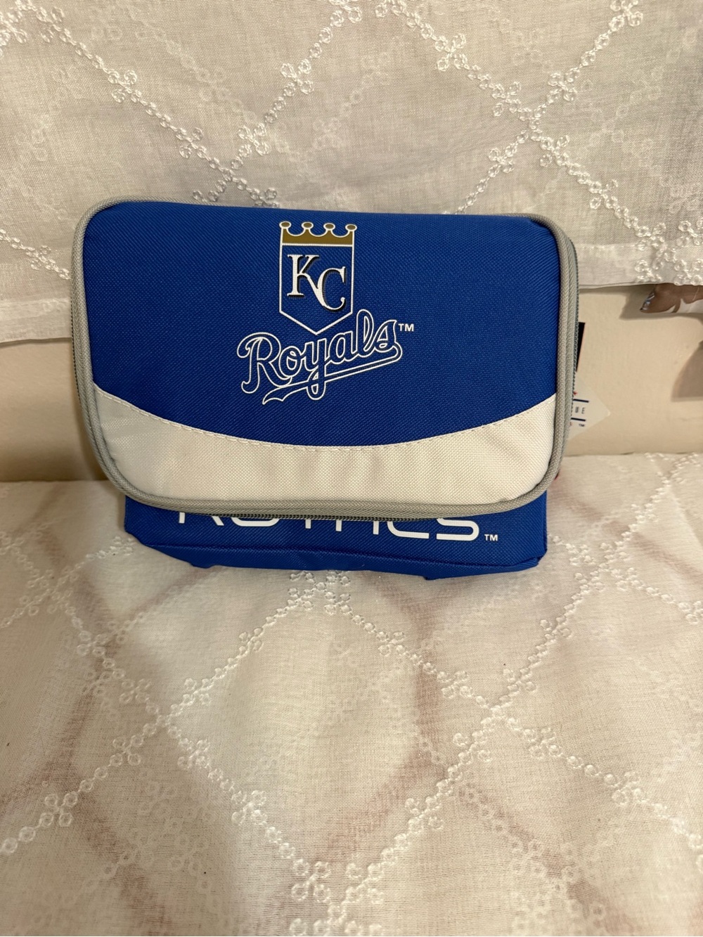 Genuine Merchandise KC Royals Blue and White Toiletry Pouch